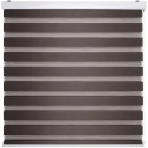 Двойной рулонный штор Дуо-ротор с ламбрекеном защита от света Liedeco, Espresso