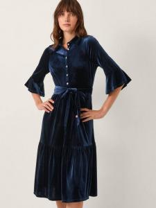 Платье Tanya из бархата Monsoon, Midnight