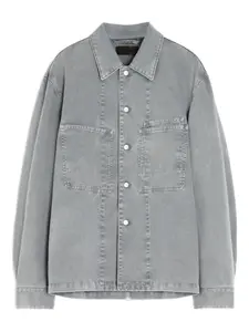 Джинсовая рубашка с накладными карманами LEMAIRE, серый