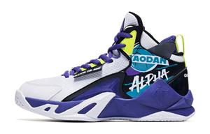 QIAODAN Баскетбольные кроссовки White Purple для подростков