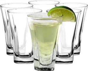 Набор стаканов , 6 предметов, стаканы для питья, стаканы для воды, стаканы для сока, можно мыть в посудомоечной машине, 6 x 90 мл Glasmark KROSNO 1992