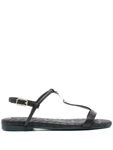 Patrizia Pepe кожаные сандалии, черный