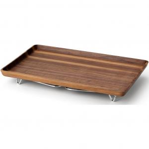 Стол с хромированными ножками, Сделано в Германии Continenta, Braun/edelstahlfarben