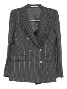 Двубортный пиджак в тонкую полоску Tagliatore, серый