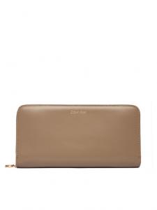 Кошелек Ck Large Zip Around LV04F1093G Calvin Klein, бежевый