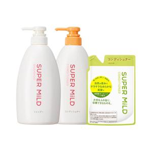 Super Mild Shiseido Green Meadow аромат, набор шампуня и кондиционера глубокой очистки большой емкости 600мл*2