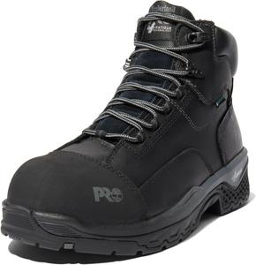 Timberland PRO мужские Bosshog 6 дюймовые рабочие ботинки с композитным защитным носком и водонепроницаемостью, Black
