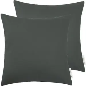 Декоративные подушки TOM TAILOR HOME "DOVE", однотонные, разных размеров, 2 шт. в упаковке 60х60 см, цвет anthrazit + unifarben