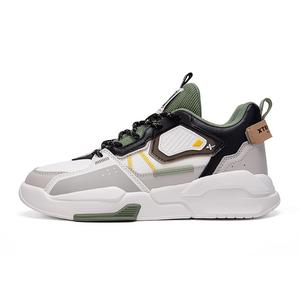 Легкие повседневные кроссовки High-Top мужские белый серый черный XTEP, Sail White/Dove Gray/Black