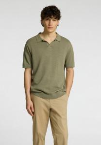 Поло Selected Homme SLHMATTIS OPEN , Vetiver/Light Green