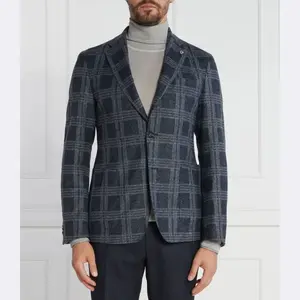 Элегантная куртка приталенного кроя c-hanry-j-233 с добавлением шерсти Boss, черный