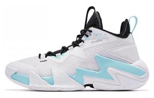 QIAODAN Broken Shadow 2.0 амортизирующие нескользящие износостойкие баскетбольные кроссовки мидтоп мужские белые