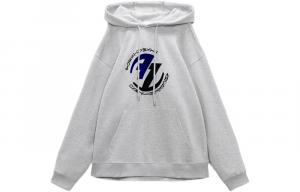 Вышитый свитшот X Zara ADER ERROR, zebra print серый