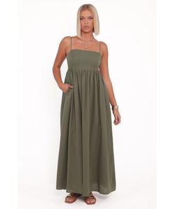 Женское длинное платье Palm Odessa Petal and Pup, Palm green