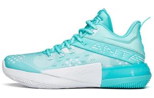 Баскетбольные кроссовки Attack 2 мужские, среднего размера, флуоресцентные, аква-зеленые // белые Anta