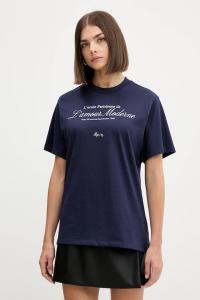 Винтажная футболка tee_16 из хлопка HUGO, темно-синий