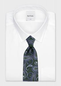 Современный галстук с узором «пейсли» Paul Smith, цвет Green 9