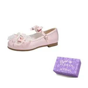 Alxnan Розовые балетки Мэри Джейн, цвет Pink