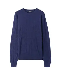 Мужской легкий свитер из шелка и кашемира с текстурой Gobi Cashmere, синий