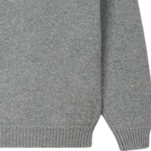 Вышитый трикотажный джемпер Lucky Tiger KENZO, лаймово-серый