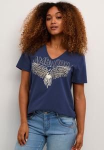 Футболка с принтом CUGITH BRONX Culture, темно-синий