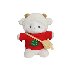 Плюшевая кукла Poky Lamb высотой 23 см Dolls and bears dance, красный