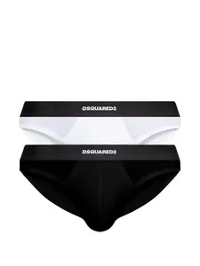 Трусы с эластичным поясом (набор из двух штук) Dsquared2, белый