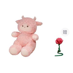 Плюшевая кукла милый ягненок высота 50см/60см MENGGEGE, Pink Lamb+Free Random Color Rose