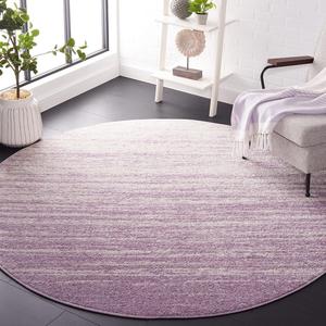 Ковер SAFAVIEH, 183 x 183 см,  Adirondack Collection Cream / Purple ADR113L Modern Ombre Non-Shedding для столовой, прихожей, гостиной, спальни