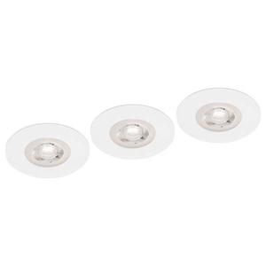 Светодиодный встраиваемый светильник Briloner Kulana I (3 шт), белый