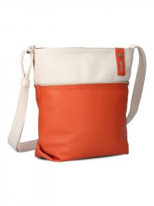 Zwei Сумка через плечо оранжево-кремового цвета - (Ш)29 x (В)27 x (Г)8 см