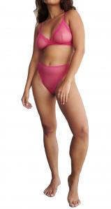 Бюстгальтер-бралетт Lotus в ярко-розовом цвете Blush Lingerie