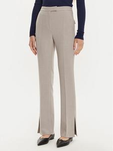 Тканевые брюки узкого кроя Boss, серый