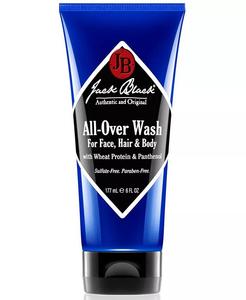 Универсальное средство для мытья лица, волос и тела с пшеничным протеином и пантенолом Jack Black