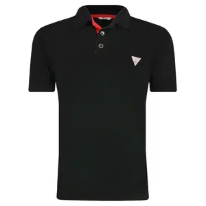Рубашка поло стандартного кроя Guess, черный
