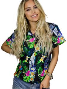 Блуза King Kameha Parrot Cockatoo, черный