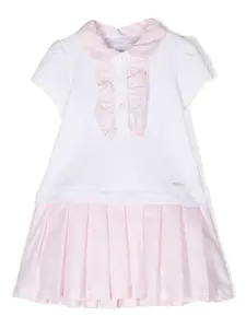 Платье-рубашка с короткими рукавами и оборками Patachou, розовый