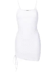 Платье мини со шнуровкой Amir Slama, белый