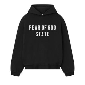 Худи Fear of God Essentials 90s Fit Fleece Hoodie, Jet Black