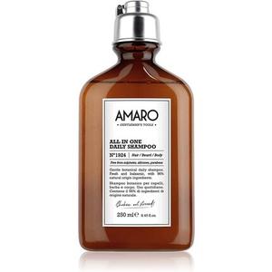 Ежедневный шампунь Amaro All In One N1924 для волос, бороды и тела, 250 мл, Farmavita