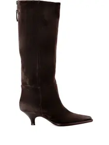 45-миллиметровые ботинки с застежкой-молнией и острым носком Elena Iachi, синий