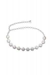 Ремень-цепочка Kawai Сделано в Италии Collezione alessandro, серебряный