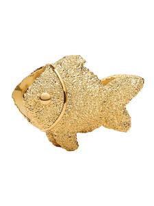 Золотистый кулон, миниатюрная фигурка рыбки с текстурой Pandora