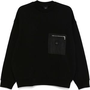 Свитшот с нагрудным карманом ARMANI EXCHANGE, черный