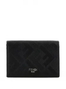 Картхолдер с логотипом FENDI, черный