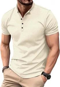 Мужская футболка-поло с коротким рукавом и пуговицами Gsywaipei