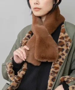 Короткий шарф из искусственного меха