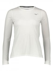 Mizuno Функциональная рубашка с длинными рукавами "Impulse Core" белого цвета