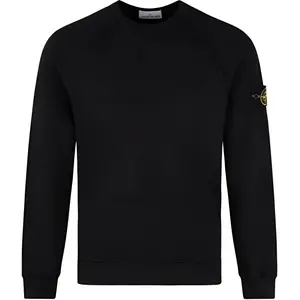 Толстовка мужская Stone Island Logo с нашивкой, черный