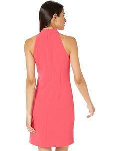 Платье Vince Camuto Crepe Bow Neck Halter Dress, цвет Watermelon